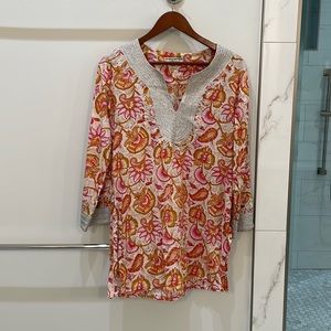 Roberta Roller Rabbit- beautiful spring time tunic with detailing